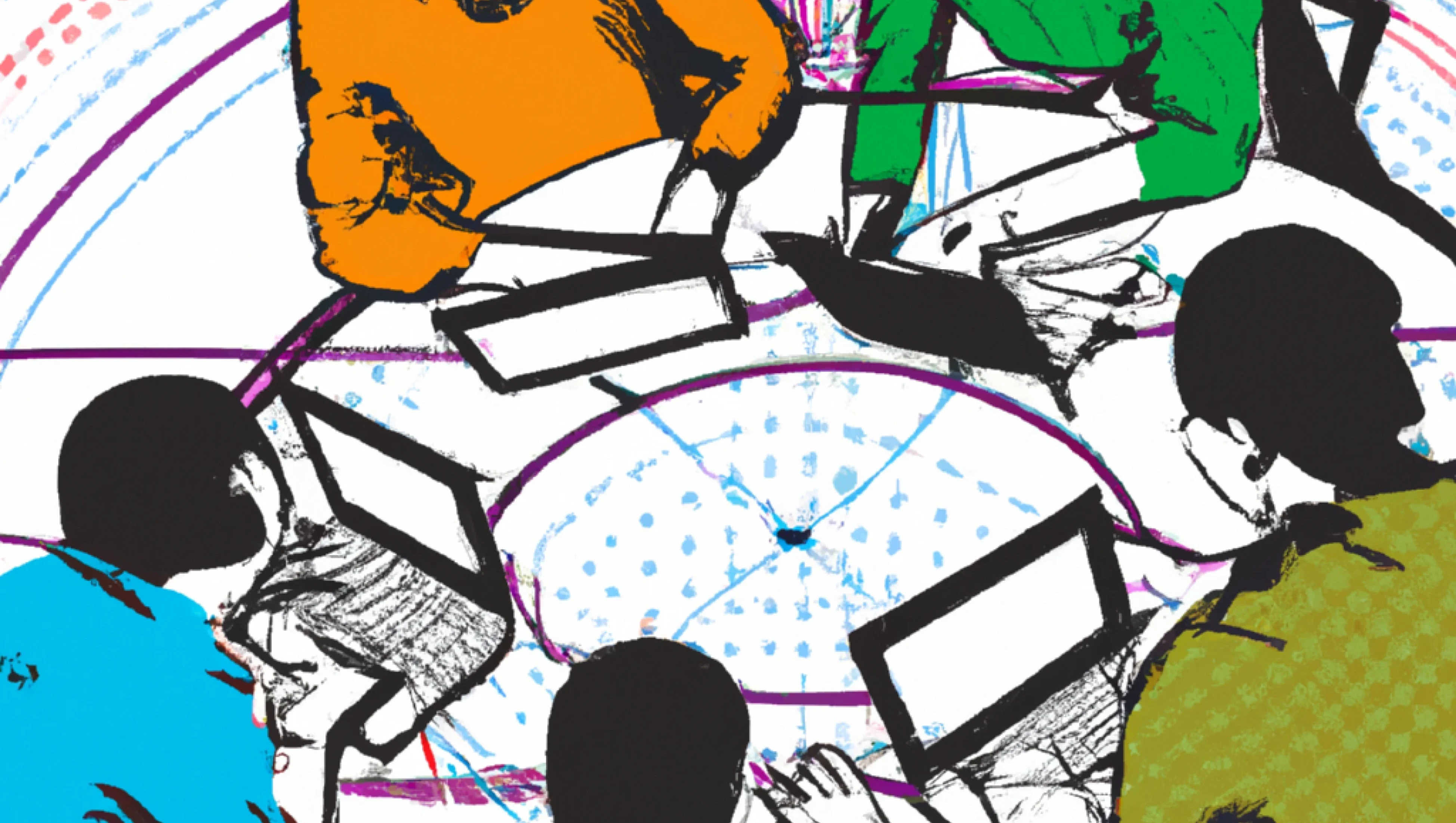dallae-2023-06-16-11.41.04---collaboration-conversation-work-lines-connecting-people-circles-laptops-pop-art-2.webp